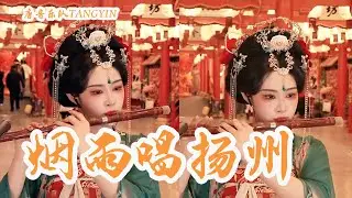 竹笛Flute演奏《煙雨唱揚州》風吹雲動天不動 水對船移岸不移 刀切蓮藕絲不斷 山高水遠情不離#tangyin國風竹笛 | 中國樂器Chinese music【唐音乐队🎋愉悦】