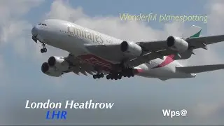Summer Morning Heavy+ Takeoffs, RW27L, London Heathrow LHR, Plane Spotting