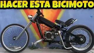 Como hacer bicimoto 4 tiempos chopper motor Honda 163cc corre 80km/h #Bicimoto #Chopper #Motovlog