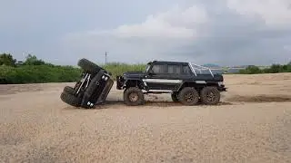1/10 scale rc truck Riverside Sandy beach Run [Gmade MILITARY BUFFALO, TRAXXAS TRX6 G63 ]