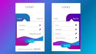 How to Make A Stunning Website Signing Page Design With Smooth Animation using Css and JavaScript