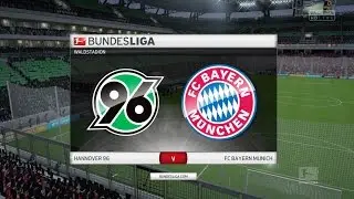 HANNOVER 96 V FC BAYERN MUNICH BUNDESLIGA FIFA 16
