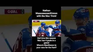 Nathan MacKinnon scores 4 goals against the Capitals! #nhlhighlights #hattrick