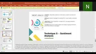 Marketing Analytics Techniques