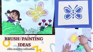 Spray painting/ How to do spray painting / ब्रशपेटिंग कैसे बनाएं #diy #spraypainting