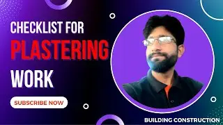Checklist For Plastering / What to do before and during plastering work / Plastering work