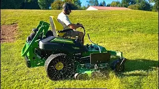 John Deere Z970R Overview and Mowing Grass