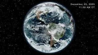 Earth View from Space &bull; December 25, 2025 &bull; Orbital Signal
