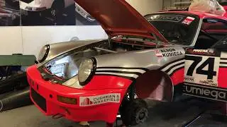Porsche 911 RSR race car build at Williams Crawford Motorsport department
