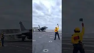 Instant Power! 😱 Fighter Jet Launch from Aircraft Carrier 🚢 #Shorts #FighterJet #scrollwithbob