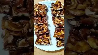 Crunchy Almond Cashew Bar Without Sugar #shorts #dryfruits #chikki #desiswadishtkhana #healthy#viral