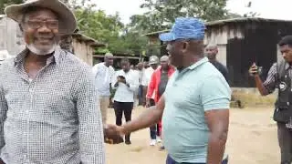 remerciements aux populations D'okangoville par le couple balekidra