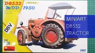 Miniart 1/24 D8532 German Traffic Tractor (24007) Review