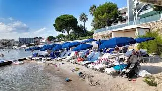 4K 60fps Juan-les-Pins walking tour, France Cote D'Azur