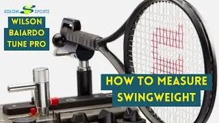 How To Measure Tennis Racket Swingweight  | Wilson Baiardo Tune Pro |