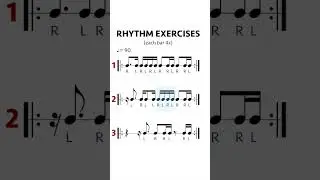Rhythm exercises for musicians #rhythm #musiclesson #sightreading