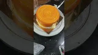 Butterscotch cake Dom shape cake #youtubeshorts #trending #cake #viralshort