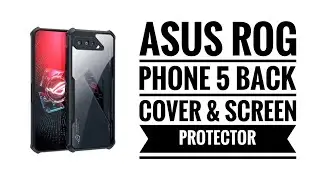 ASUS ROG PHONE 5 BACK COVER & SCREEN PROTECTOR UNBOXING