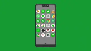 smart Mobile green screen animation effects | chroma key mobile & icons animation effects