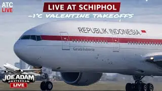 🔴 LIVE: Freezing Valentine&rsquo;s Day at Amsterdam Schiphol | Feb 14, 2026