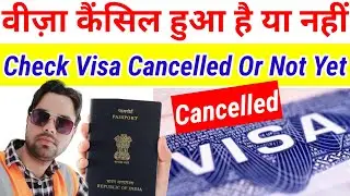 visa cancel hua hai ya nhi kaise check kare | how to check visa is cancelled or not | visa check