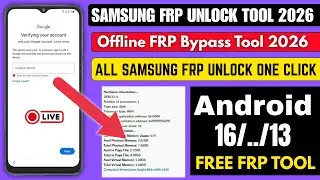 All Samsung FRP Bypass Unlock Tool 2026 | FRP Unlock Offline Tool | Remove Google Lock Free Method