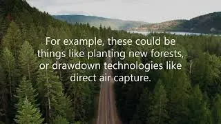 What does net zero emissions mean? one minute climate change