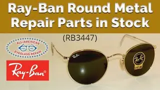 Replacement Parts for Ray-Ban Round Metal 3447 Sunglasses available at All-American Eyeglass Repair