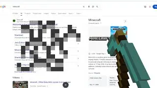 Minecraft Easter Egg in Google