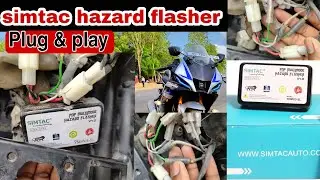 How to install simtac hazard flasher in r15m Or v4 || simtac flasher in Yamaha r15v4 | #r15m #simtac