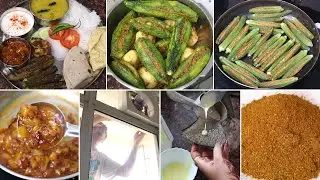SUPER - SUMMER THALI with MANY recipes & many Tips & Tricks | गलका, खट्टी दाल, भरवा भिंडी, आलू करेले