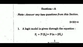 IGNOU MECE-001 ECONOMETRIC METHODS, M.A ECONOMICS, PREVIOUS YEAR QUESTION PAPER DECEMBER 2019
