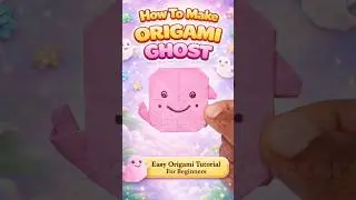 How to Make Origami Ghost 👻 | Easy Origami Tutorial for Beginners #shorts #viral #origami #trending