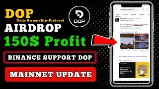 DOP Testnet Airdrop Claim Update 🤑 Dop Token Price 💸 DOP Token Mainnet Update And Supply 🤑💸