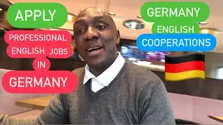 APPLY PROFESSIONAL ENGLISH SPEAKING JOBS & COMPANIES IN GERMANY🏆✅