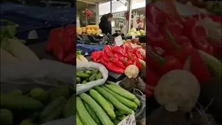 Fresh Vegetables And  Fruits  Market At Bulgaria ( Europe) #shorts