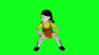 Squid Game Doll Dancing (Green Screen)