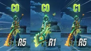 C0 KINICH R1 SIG VS C1 KINICH R5 EARTH SHAKER TEST | GENSHIN IMPACT 5.0