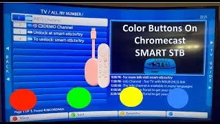 SMART STB on Chromecast How to use Color Buttons / Favorite /Search 2023 (NO SETUP REQUIRED)
