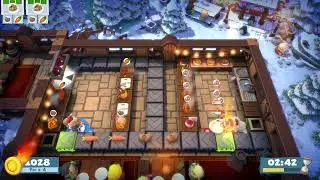 Overcooked! All You Can Eat - Festive Seasoning 1-5 (2 players) Score: 2518