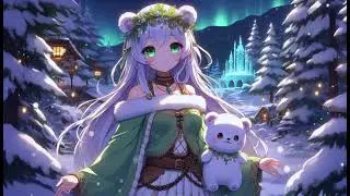 [Background Music No Copyright] 🎶 Cozy Xmas Ambience & Winter Forest Music w/ Elenora & Pori 🌲🕯️
