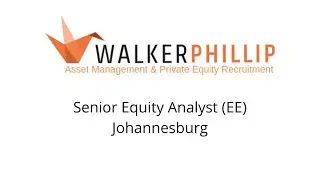 Senior Equity Analyst (Joburg)