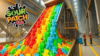 WOW! The Sour Patch Kids Candy Production Process In The Factory | THE ENTIRE PROCESS