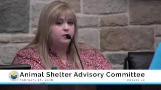 Animal Shelter Advisory Board 2-18-16