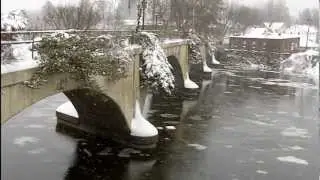 Bridge of Flowers in Winter - Shelburne Falls, MA