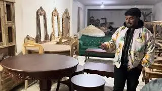 Teak Wood Carving Dining Table | Bed Side Table  | Factory Price | Door Step Delivery | Best Wooden