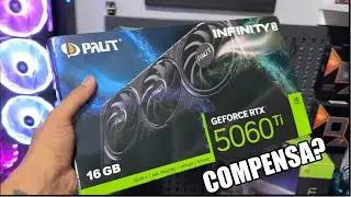 RTX 5060 Ti Palit Infinity 3 UNBOXING &ndash; Vale a pena? 👀🎮