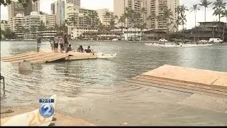 King tides roll in with high surf advisory in effect for south-facing shores