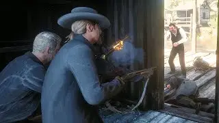Dutch's Gang vs O'Driscoll Boys and Saint Denis Police | Red Dead Redemption 2 NPC Wars 18