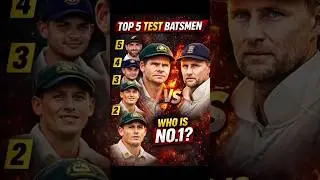 &ldquo;Top 5 Current Test Batsmen 🔥 Active Players | Who Deserves No.1?&rdquo;🚀